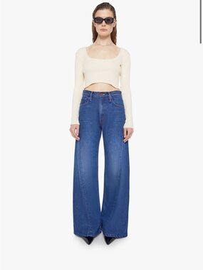 NWT Mother Denim SNACKS! The Lemon Twist Sneak in Yes Chef